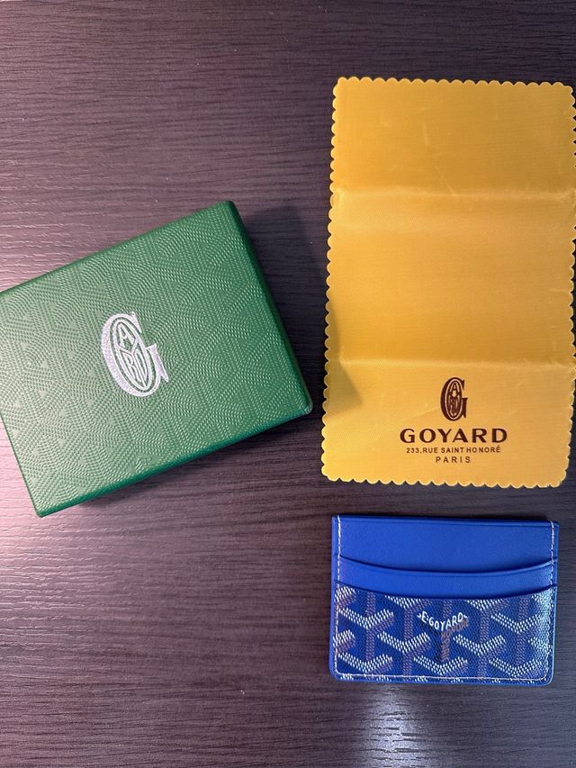 Tarjetero Goyard Azul Marino