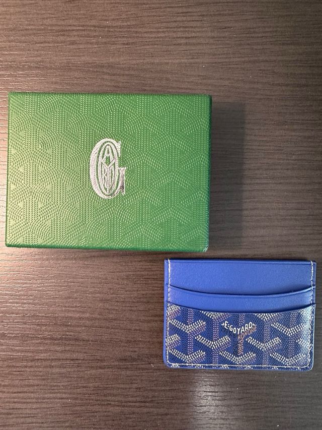 Tarjetero Goyard Azul Marino