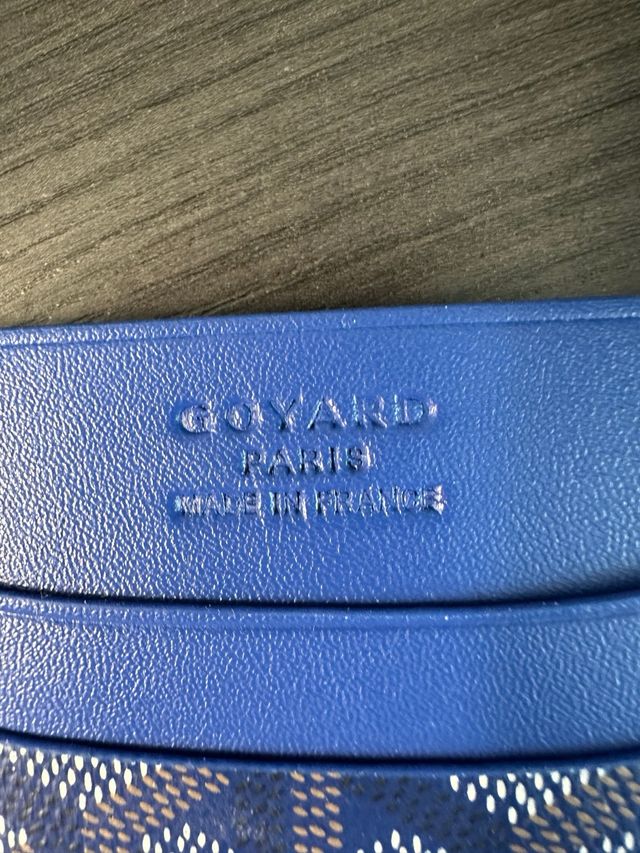 Tarjetero Goyard Azul Marino