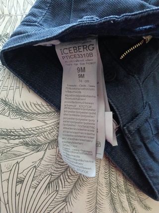 ICEBERG since 1974 Jeans neonato 