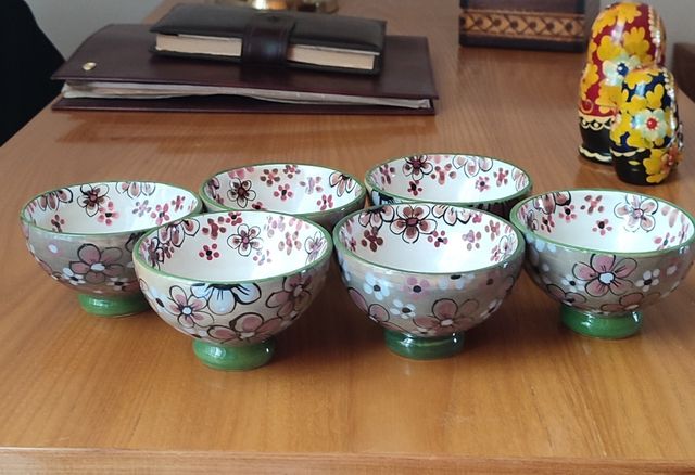 6 Ciotole Ceramiche Giapponesi