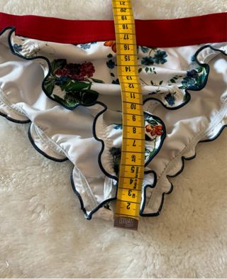 Bikini HM bianco e rosso tg 5