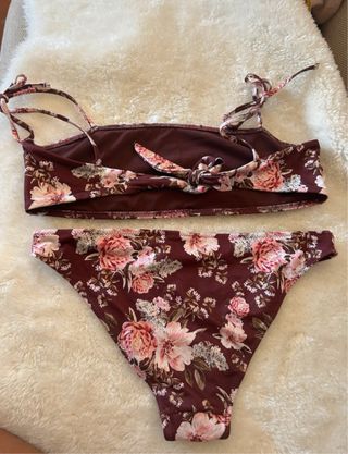 Bikini floreale H&M marrone