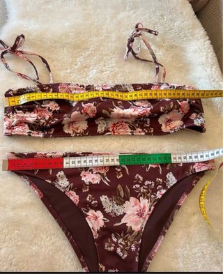 Bikini floreale H&M marrone