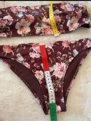 Bikini floreale H&M marrone