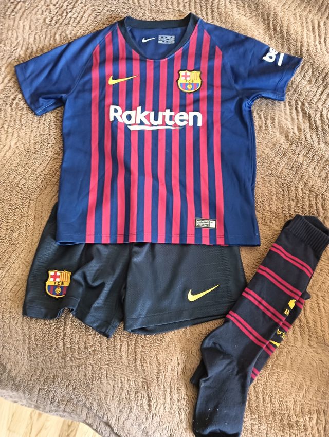 Equipación FC Barcelona niño Talla 5