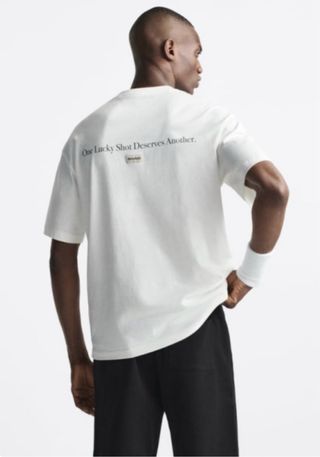 Camiseta blanca Zara Shaq