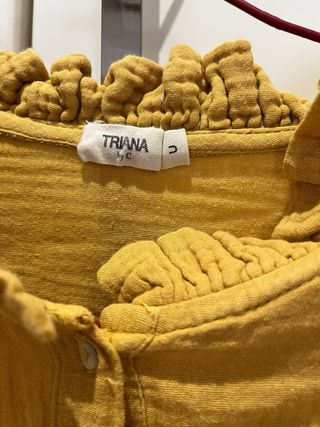 Blusa Triana mostaza- Talla única. 