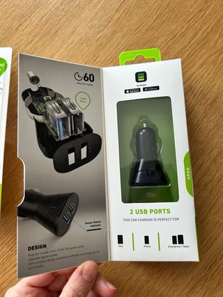 Caricabatterie da auto 2 usb con cavo dati e ricarica