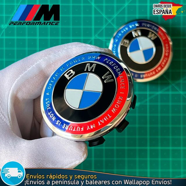 X2 Tapas Cubiertas Centrales llantas Moto BMW 56mm