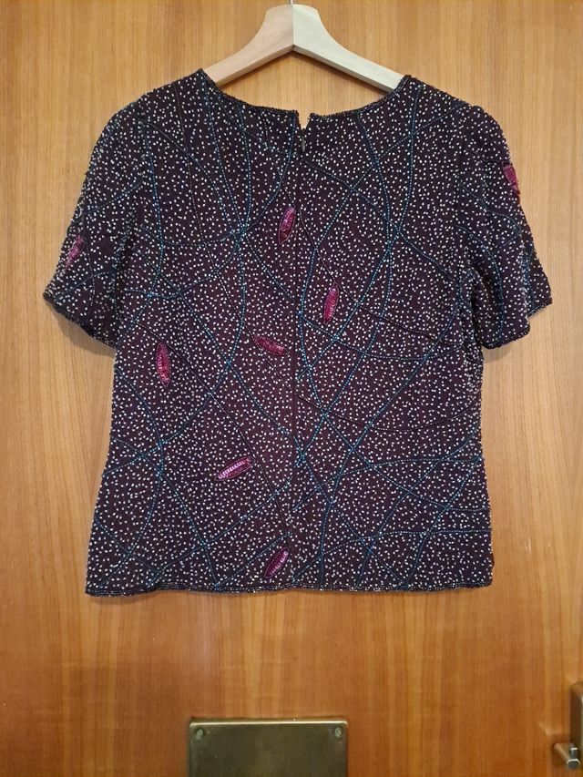 Blusa de mujer pedrería talla 44 un uso