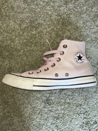 Zapatilla rosa Converse caña alta mujer 