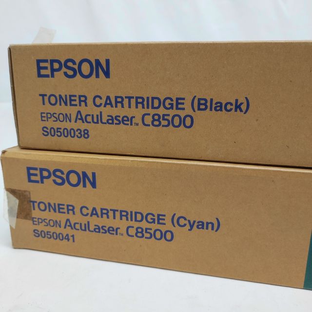 Toner laser Epson C8500 nero e ciano nuovi