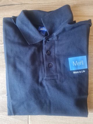 Polo blu 100% cotone