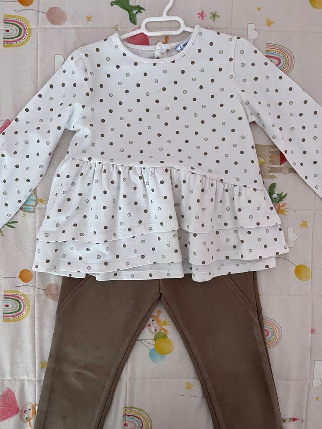 Conjunto niña mayoral lunares.