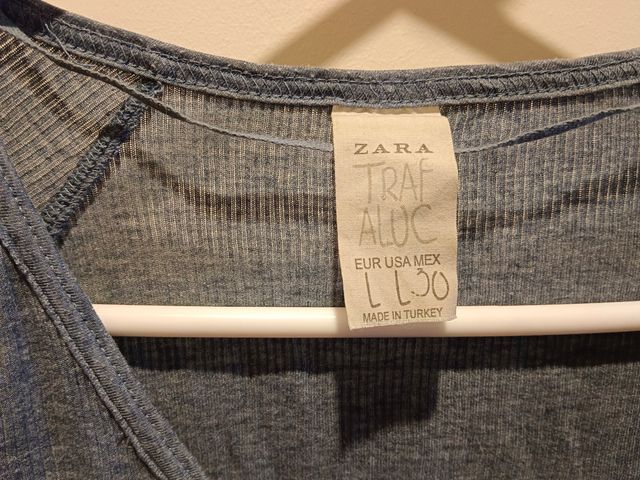 T-shirt blu Zara - Taglia L