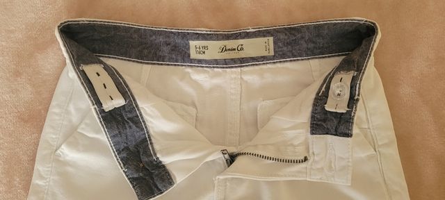 Pantalón corto blanco 5 años
