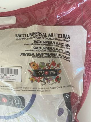 Saco carrito bebé marca Tuc Tuc