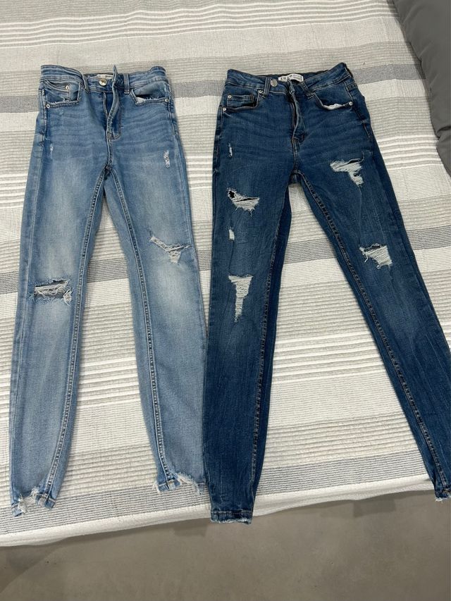 2 vaqueros pitillo