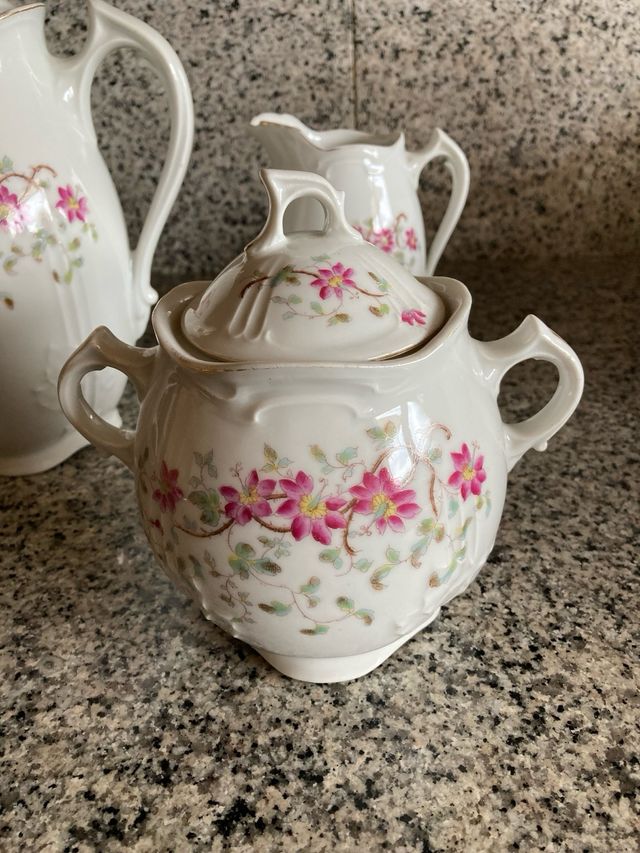 Juego café antiguo porcelana