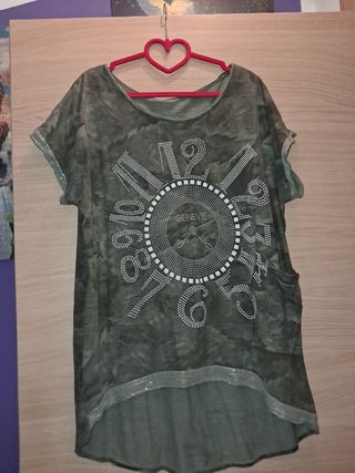 Maglia donna verde oliva