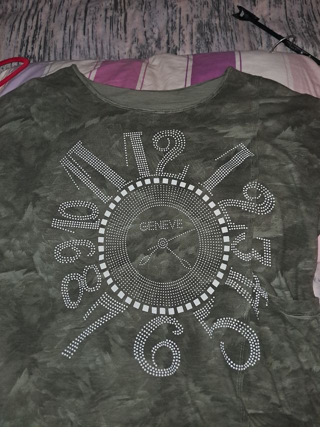 Maglia donna verde oliva