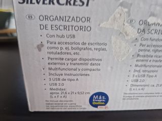 Organizador escritorio con USB. SIN USAR