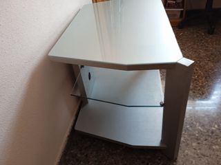 Mueble TV - Acero - Cristal