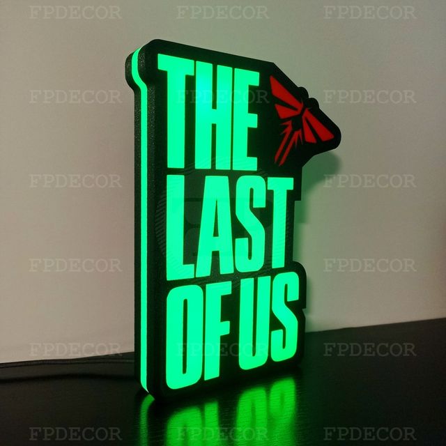 The Last of Us com LED RGB! Candeeiro!