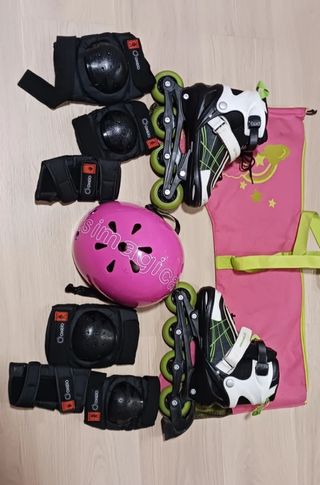 Casco, funda + protecciones. Patines ya vendidos.