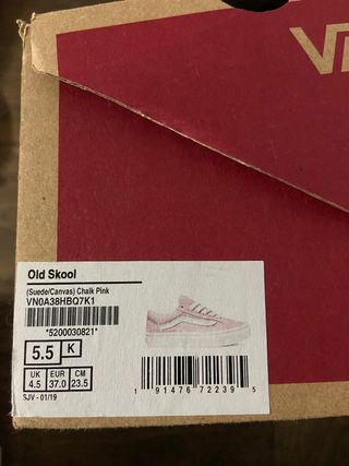 Zapatillas Vans Old Skool rosas 