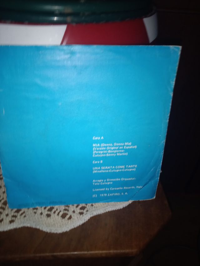 SINGLE TOTO CUTUGNO MIA