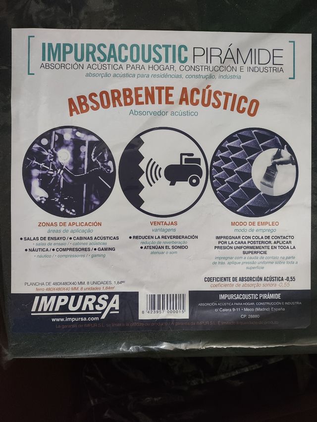 Paneles de espuma acústica NUEVAS