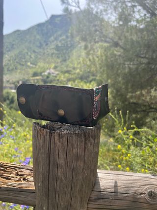 Cartera cuero artesana