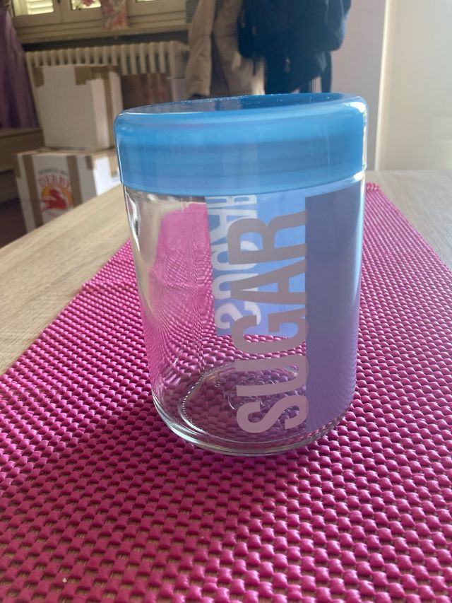 Barattolo zucchero - Vetro blu