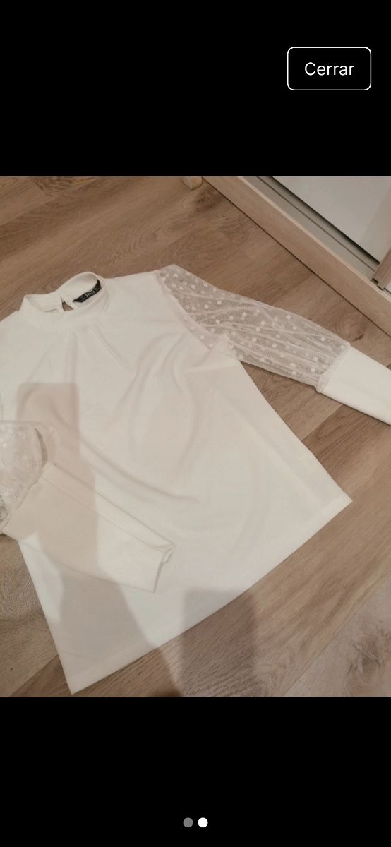 Blusa blanca Shein - Talla única