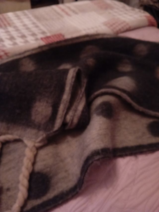 Sciarpa donna - grigio a pois grigio chiaro 
