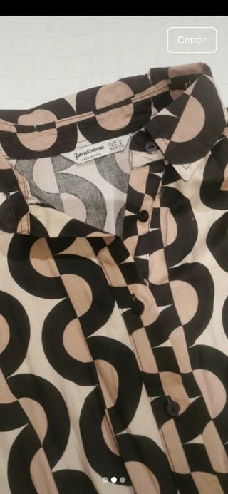 Vestido Stradivarius cebra