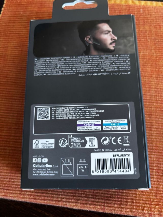 Cellularline Fluent Cuffie Bluetooth