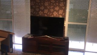 Mueble TV + Vitrina Marrón