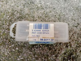 Juego de machos de roscar 12x175 HSS