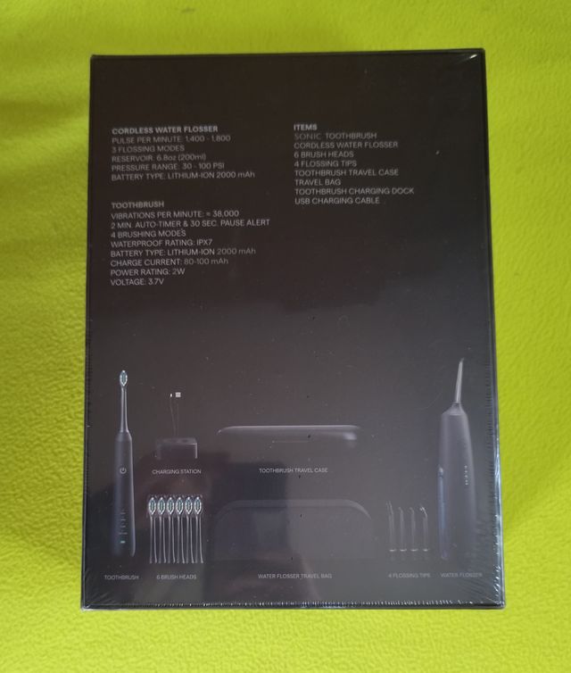 Cepillo dientes e irrigador eléctrico sónico