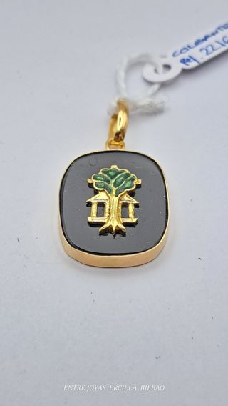 COLGANTE ORO 18K ONIX