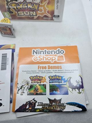 Pokemon Sole Nintendo 3ds