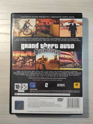 GTA SAN ANDREAS PLAYSTATION 2 COMPLETO CON MAPPA