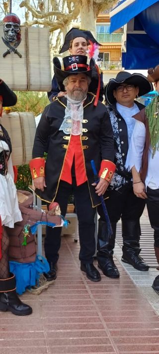 Disfraz capitan pirata talla XL 