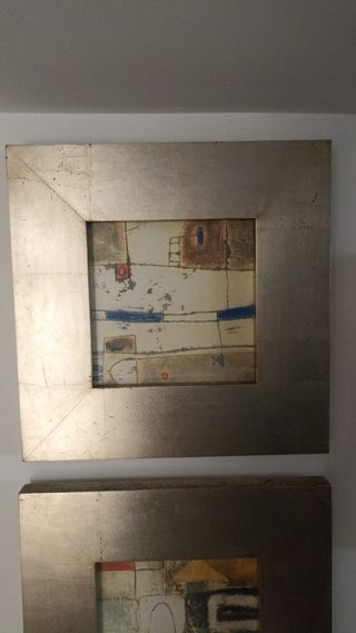 Conjunto de 4 cuadros con marco de alta calidad