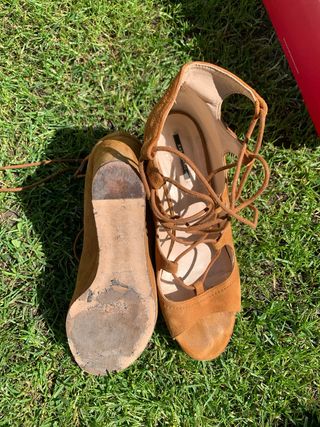 Sandalias cuña zara