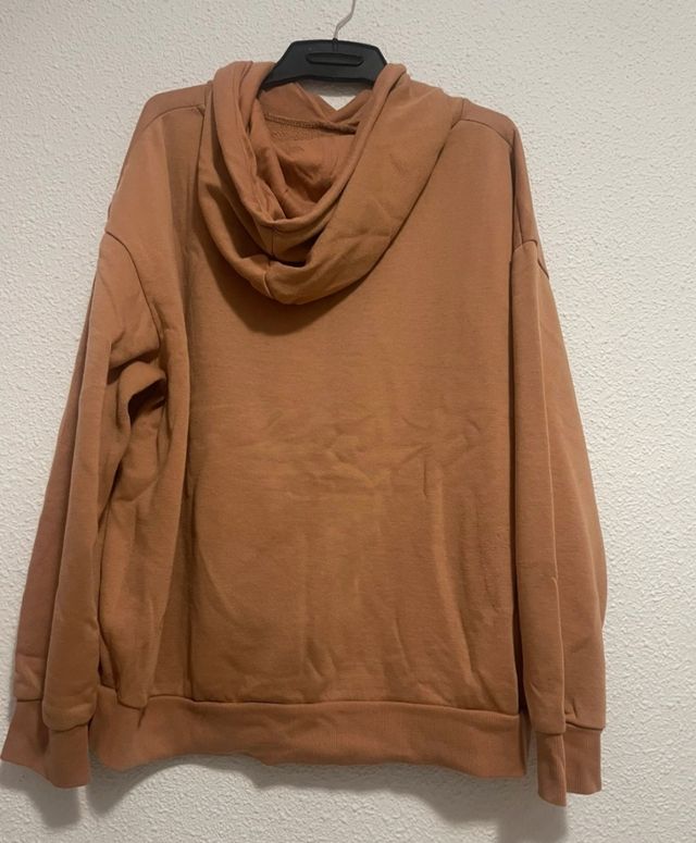 Sudadera marrón con capucha