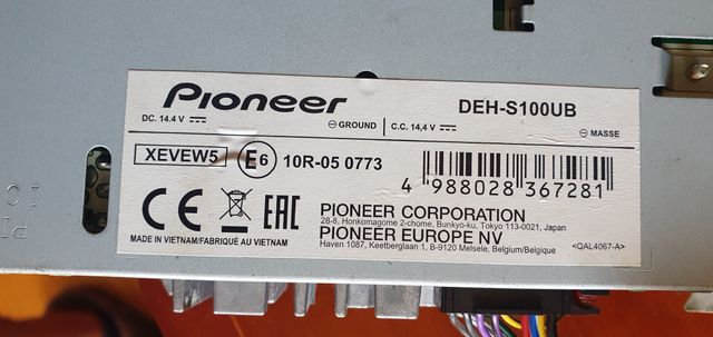 AUTORRADIO-CD Pioneer DEH-S100UB